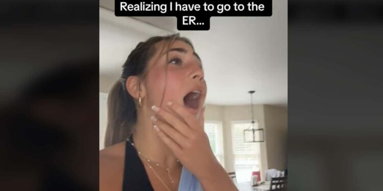 “Something like that could only happen to me”: she yawns so hard that her jaw gets stuck