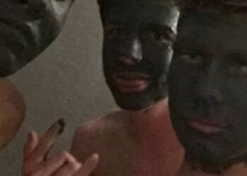 They manage to prove that their “black face” was actually acne cream