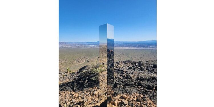 A mysterious monolith in the desert intrigues Nevada