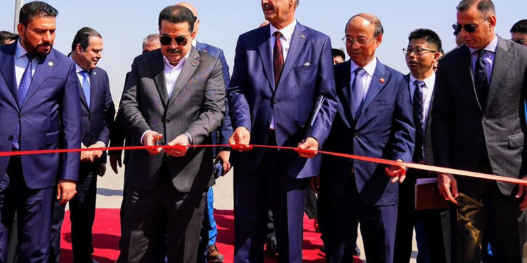 Iraq inaugurates the associated gas processing project in the Halfaya field  Economy