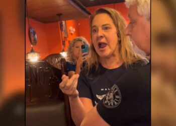 ON VIDEO |  Customer arrested for throwing tantrum over ‘noisy’ baby in restaurant