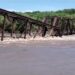 ON VIDEO |  Railroad bridge collapses during flooding in South Dakota