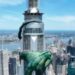 TO SEE | A huge inflatable dragon placed at the top of the Empire State Building