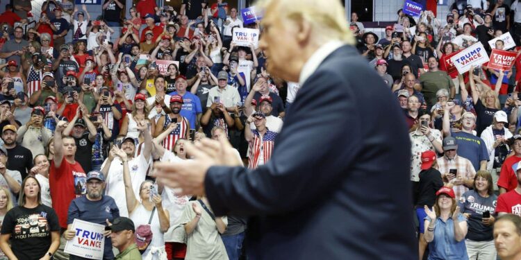 Donald Trump returns to campaign, one week after being the victim of an assassination attempt