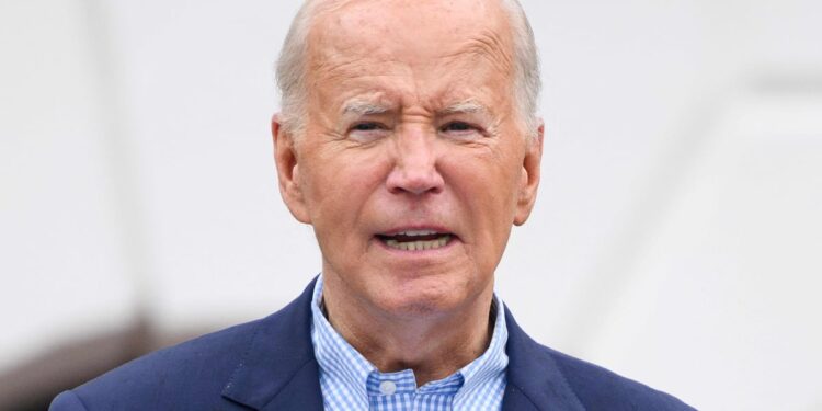 “I have no intention of leaving,” Biden says