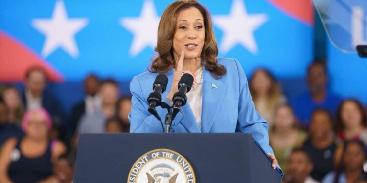 Democratic voter satisfaction ratings have tripled since Kamala Harris took office
