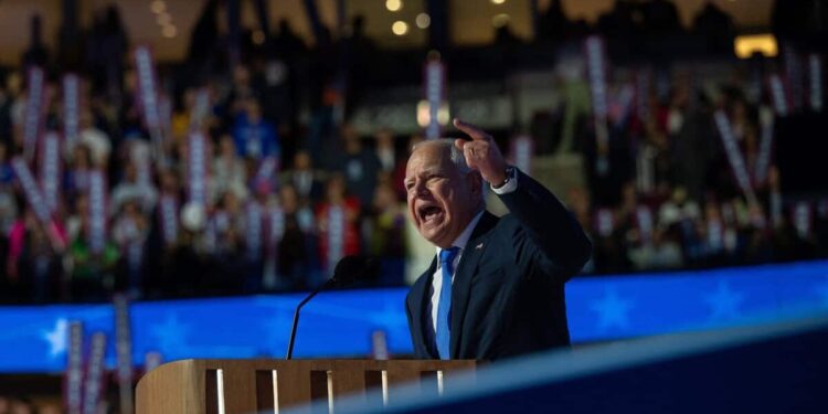 Harris’ running mate electrifies Democrats in Chicago