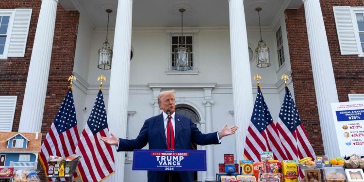 ‘Inflation, starvation, rationing’: Trump attacks Biden, Harris policies