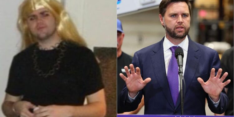 Photos of Trump Running Mate JD Vance Dressed as a Woman Cause Reaction