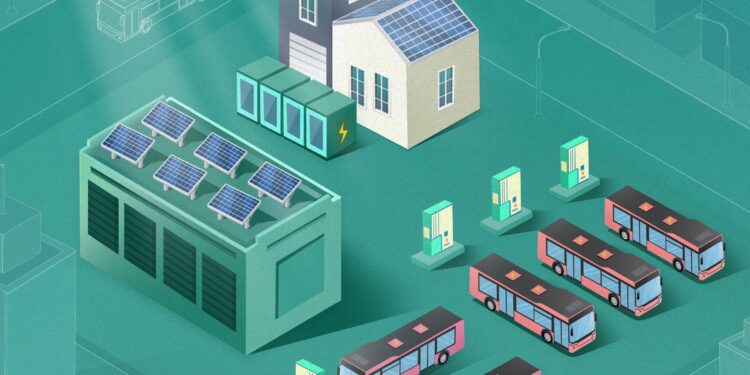 Predicting the Impact of Transforming China’s Public Transport Depots into Energy Hubs