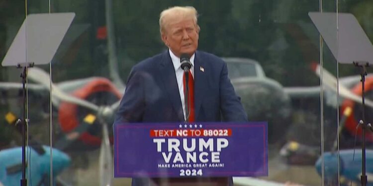 Security tightened: Trump holds first outdoor campaign rally since attack