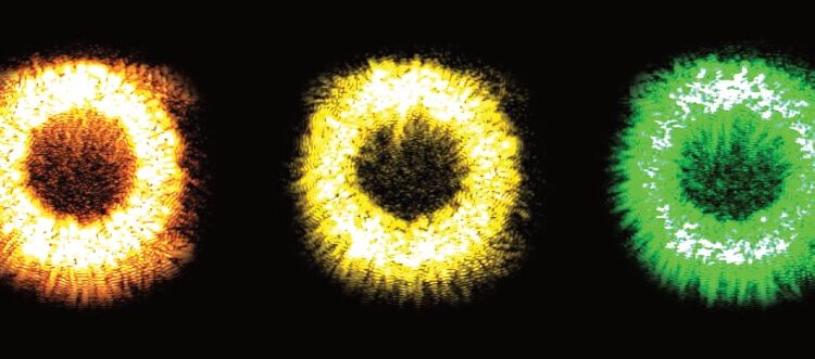 Tiny new lasers fill a long-standing gap in the rainbow of visible light colors, opening the way to new applications