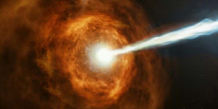 Using a gamma-ray burst to search for violations of Einstein’s postulates of relativity