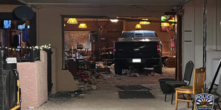 Drunk driver injures 30 people after ploughing into restaurant