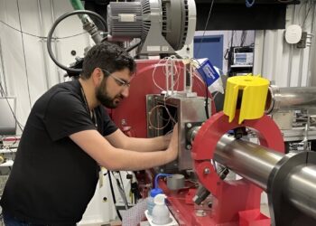 Engineers break up rocks to see what happens when the top layer of an asteroid-like object is hit by an extreme external force