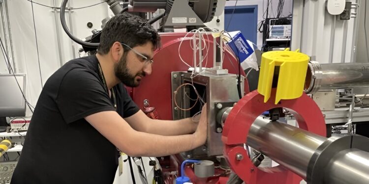 Engineers break up rocks to see what happens when the top layer of an asteroid-like object is hit by an extreme external force