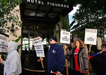In the United States: more than 10,000 hotel workers are on strike