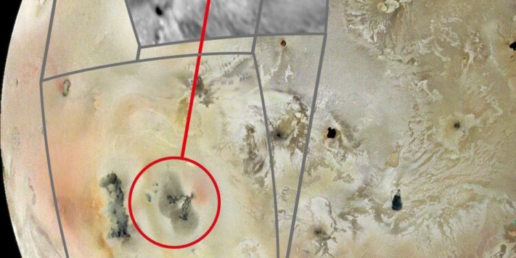 JunoCam Spots New Active Volcano on Io Island