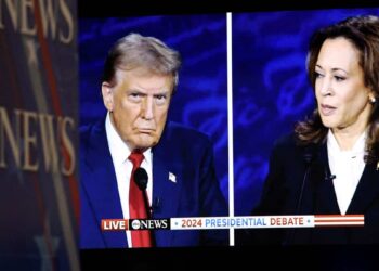 Kamala Harris challenges Donald Trump to debate again