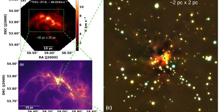 Researchers explore nature of nascent star cluster