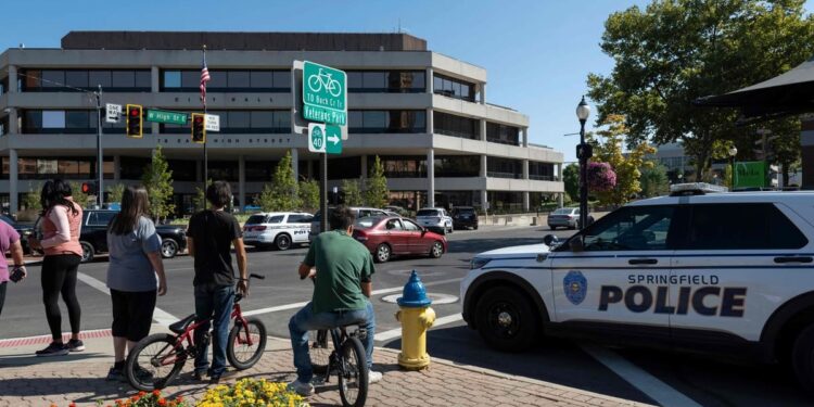 Schools evacuated in city targeted by Trump’s anti-immigrant rhetoric