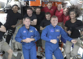 Stranded NASA astronauts welcome SpaceX capsule that will bring them home next year