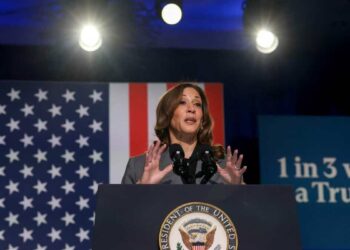 Trump is the ‘architect’ of the rollback of abortion rights, according to Kamala Harris