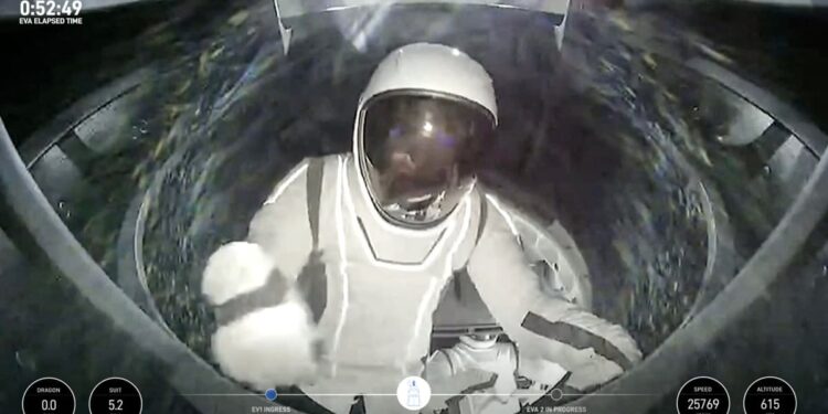 Who are the adventurers of SpaceX’s first private spacewalk?