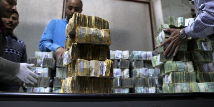 A financial crisis is suffocating the Yemeni government, causing the riyal to fall and cutting off electricity economy