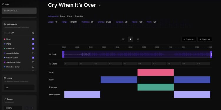 A new model for symbolic music generation using musical metadata