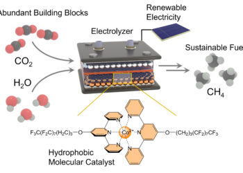 An electric catalyst enables climate-neutral methane production