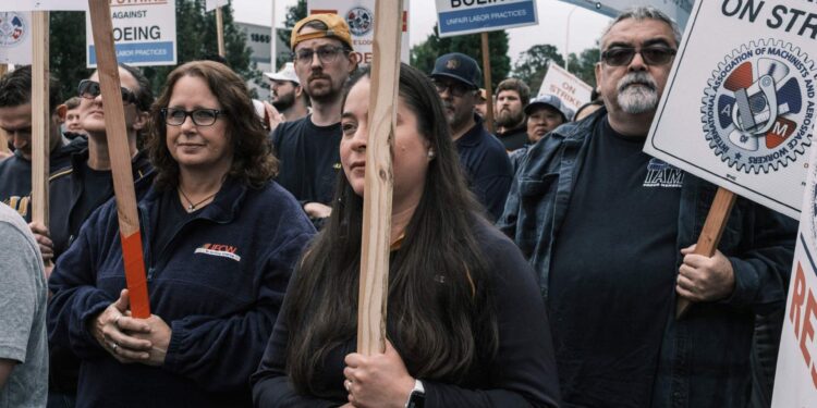 Boeing shares decline as its workers reject the latest offer to end their strike economy