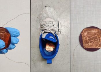 Chalcogenide perovskite film generates electricity when squeezed or stressed