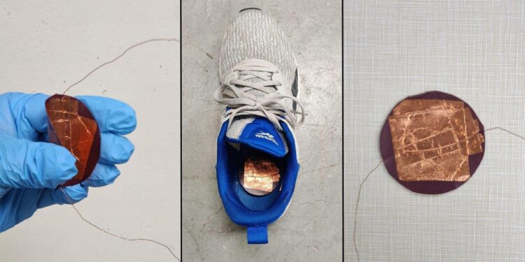 Chalcogenide perovskite film generates electricity when squeezed or stressed