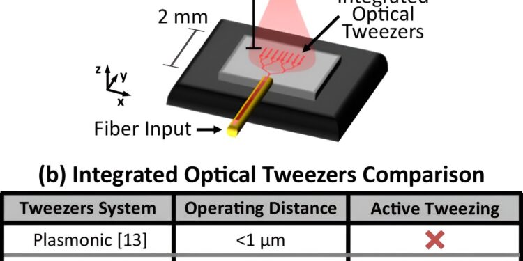 Engineers create chip-based tractor beam for biological particles