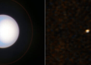 Hubble and New Horizons offer dual perspectives on Uranus to inform exoplanet research
