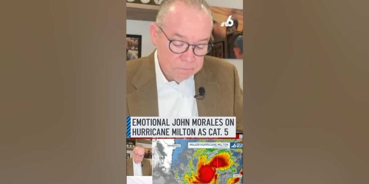 Hurricane “Milton”: an experienced meteorologist struggles to hold back tears on air