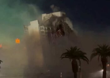 ON VIDEO | Las Vegas casino destroyed in massive implosion