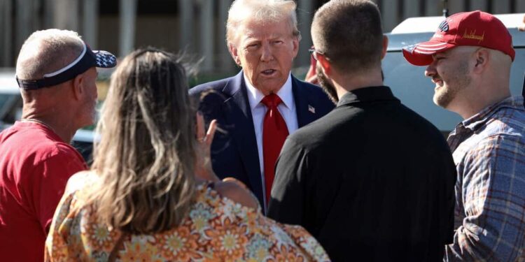 Trump and Harris stop in key state of Michigan