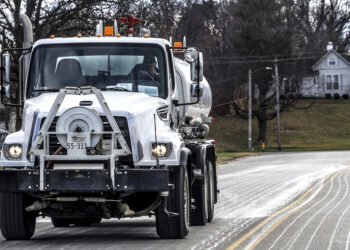A polar vortex grips the center of the country
