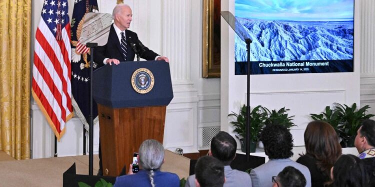 Biden creates two national monuments just before Trump returns