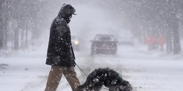 The center of the country hit by a major winter storm