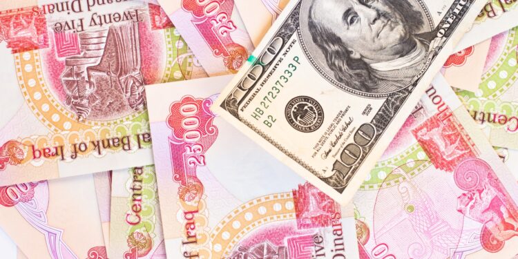 The Iraqi dinar exchange rate against the dollar fell on Sunday economy