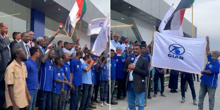 Workers ’celebrations of the Sudanese army regaining the industrial city of Jiyad economy