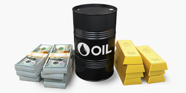 Oil rises, gold and the dollar are declining by the impact of American fees economy