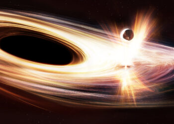 A giant black hole wakes up