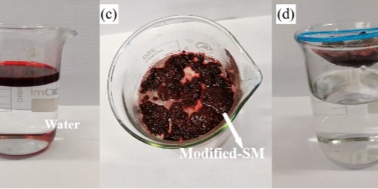 Adsorbent based on reusable foam can help clean oil spills