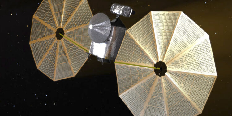 The Lucy de la Nasa spacecraft accelerates towards another narrow meeting with an asteroid