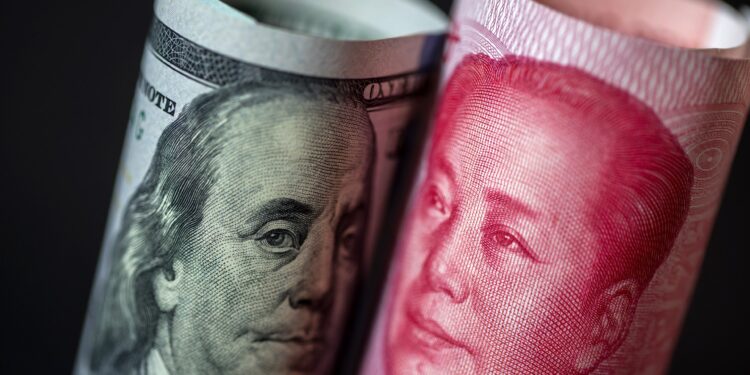 The yuan has been declining to the lowest level since 2007 amid increasing commercial tension economy