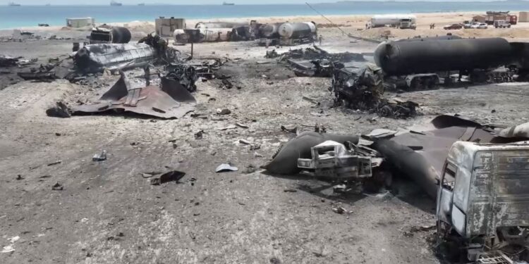 What are the effects of the destruction of Washington, the port of Ras Issa on the economy of Yemen? | economy